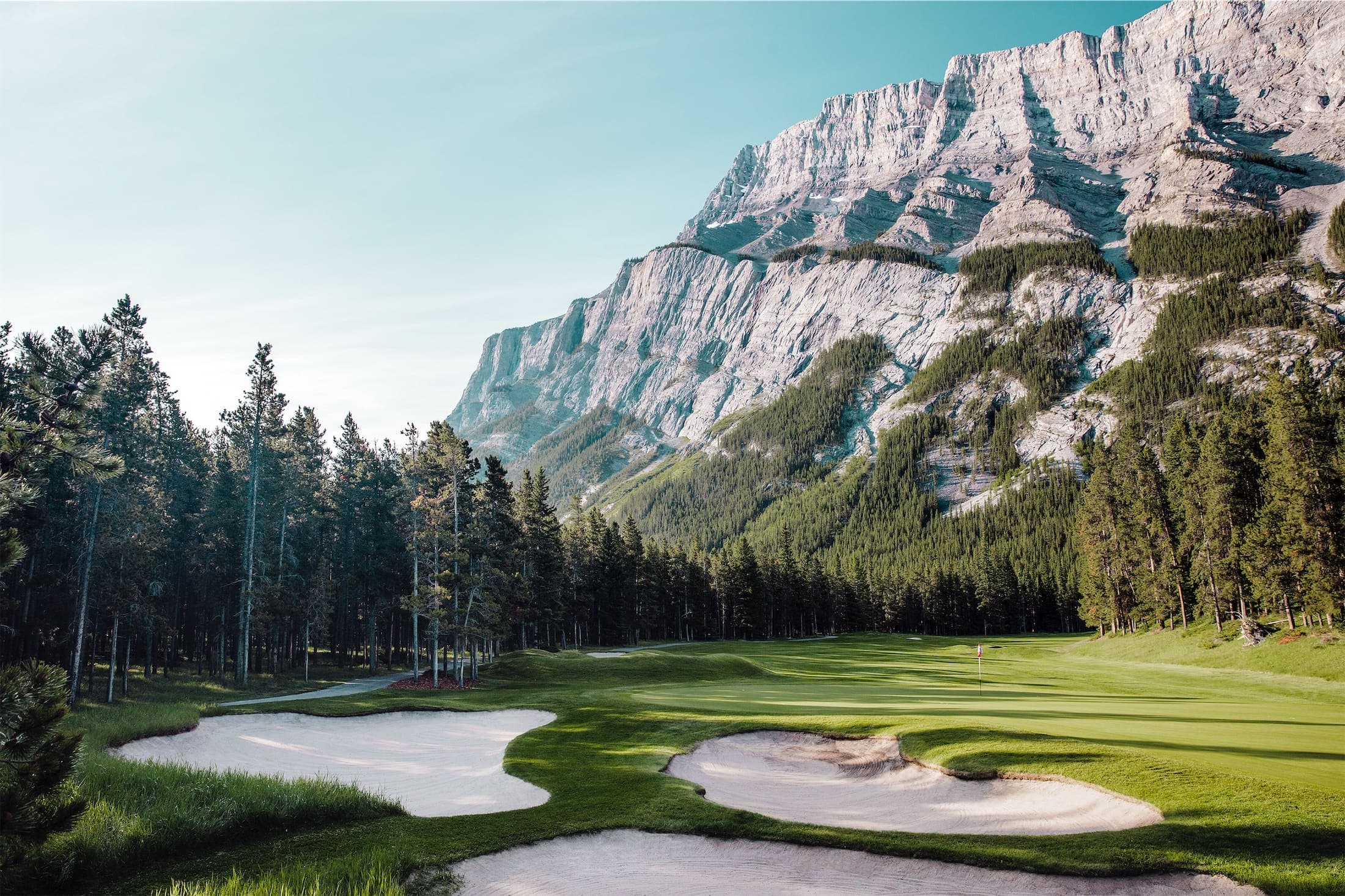 Mountain fairway at a private golf and country club